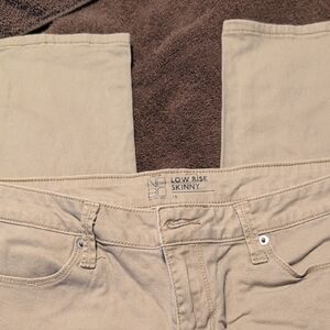 No Boundaries Low Rise Skinny Jeans - Beige